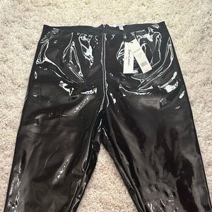 Juicy Couture patten leather black pants